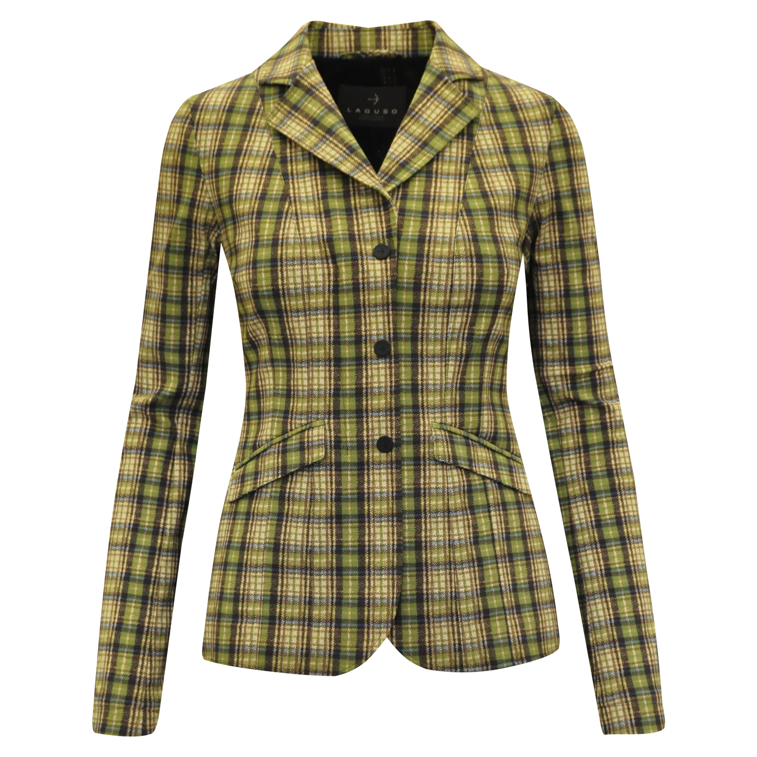 Jacket "Jane Tec Midi" Check Greens  Green XL/42